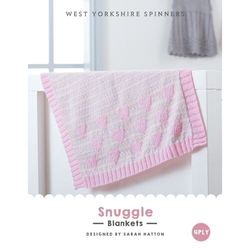 WYSPinners Bo-Peep 4ply Snuggly Blankets - Hearts or Cloud Design