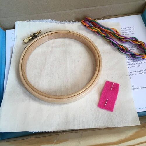 Embellished Elephant Crocus Embroidery Kit