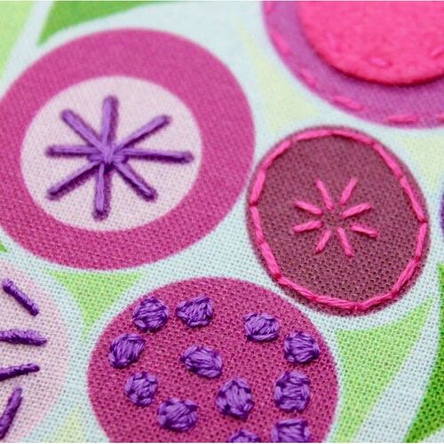 Embellished Elephant Floral Sampler Embellished Embroidery Kit