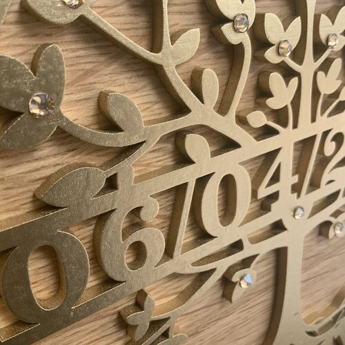 Personalised Tree of Life Anniversary Plaque – Custom Names & Date