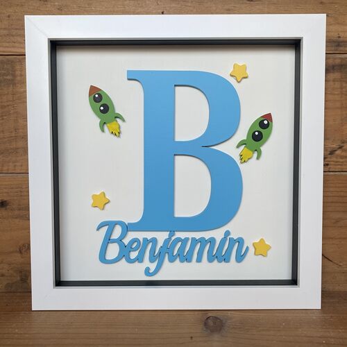 “ Name In a Frame “ rockets & stars