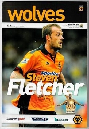 Wolves v Manchester City Football Programme