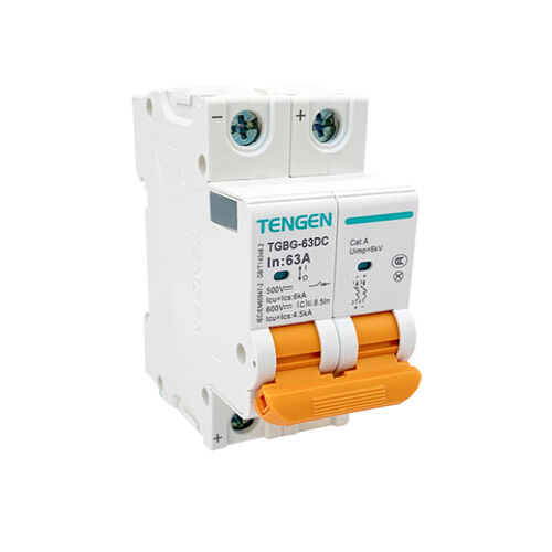 2 Pole DC 10A Miniature Circuit Breaker