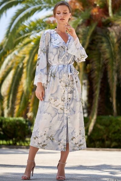 Novella Long Dressing Gown 3609