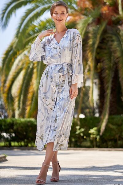 Novella Long Dressing Gown 3609