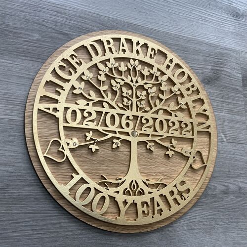 Customised Tree Of Life Birthday Gift | Custom Birthday Present | Tree Of Life Monogram