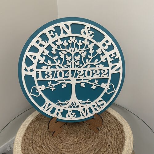 Customised Tree Of Life Plaque | Mr & Mrs Gift