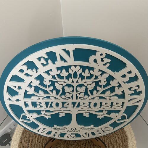 Customised Tree Of Life Plaque | Mr & Mrs Gift