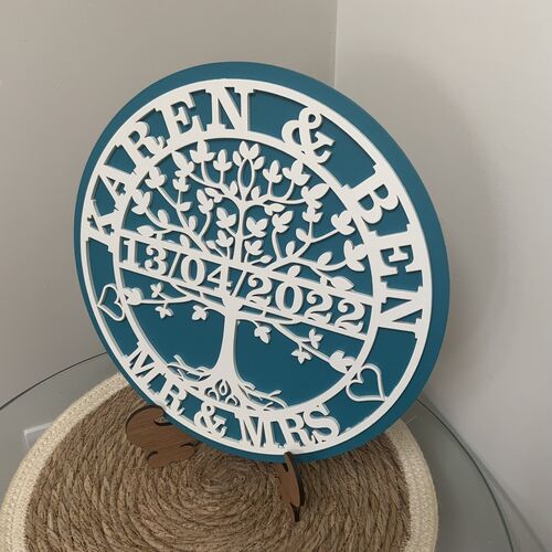 Customised Tree Of Life Plaque | Mr & Mrs Gift