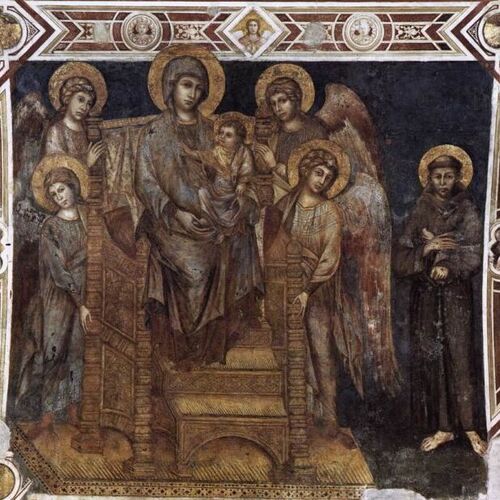 Madonna Enthroned with the Child, St Francis and Four Angels