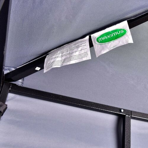 MAXIMUS® Garden Heavy Duty Gazebo 3m x 3m GAZEBO Pavilion Shelter Marquee Patio (GREY)