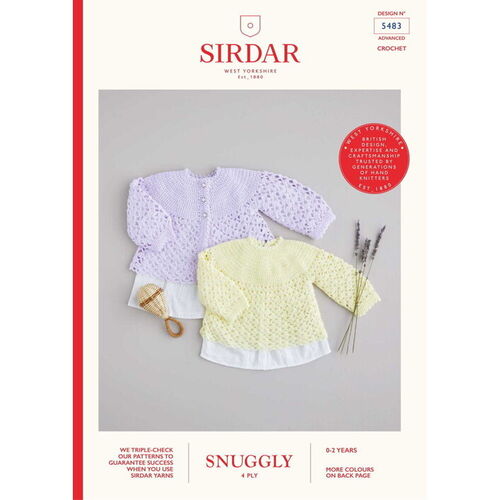 Crochet Top & Matinee Jacket in Snuggly 4ply - Pattern 5483