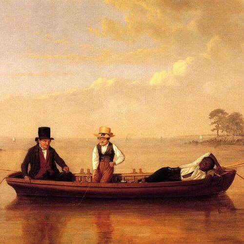 Fishing Party on Long Island Sound off New Rochelle