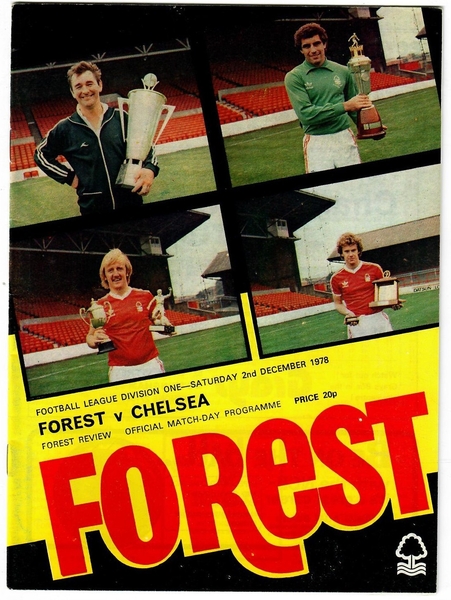 Nottingham Forest football programmes