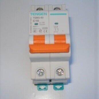 2 Pole DC 10A Miniature Circuit Breaker