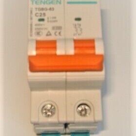 2 Pole DC 25A Miniature Circuit Breaker