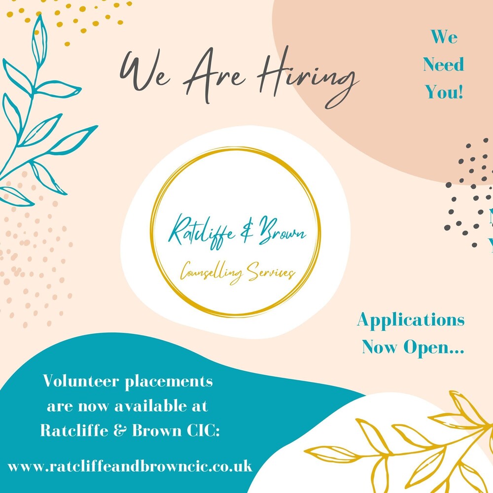 Trainee Counsellor Placements Open