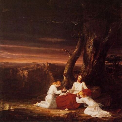 Angels Ministering To Christ In The Wilderness