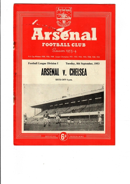 Arsenal 1950s football programmes - listing now