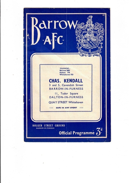 Vintage football programmes