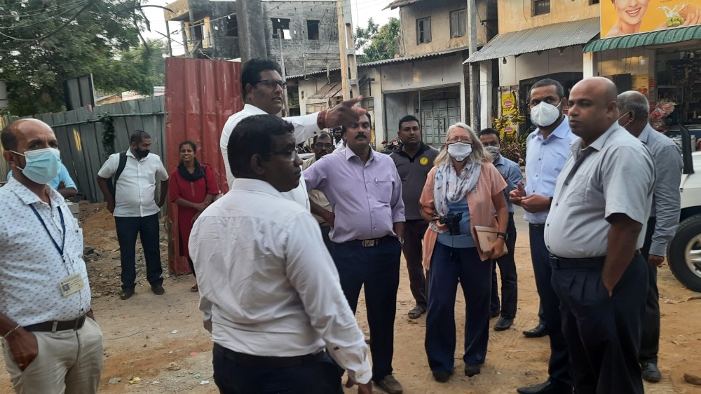 கல்வியங்காடு பொதுச்சந்தை பகுதி கட்டுமானப் பணிகள்