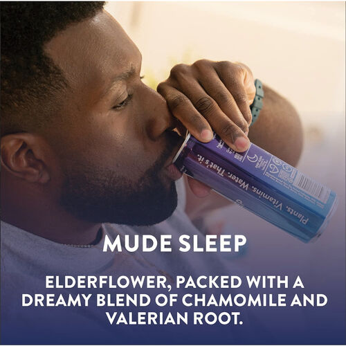 Mude Sleep (Mood Drink) Sparkling Natural Beverage with Elderflower 4 x 330ml