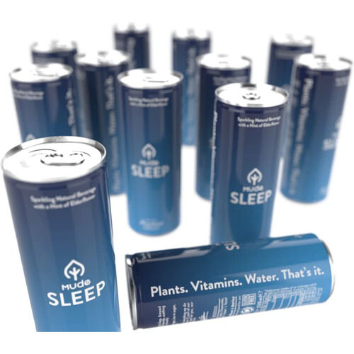 Mude Sleep (Mood Drink) Sparkling Natural Beverage with Elderflower 4 x 330ml