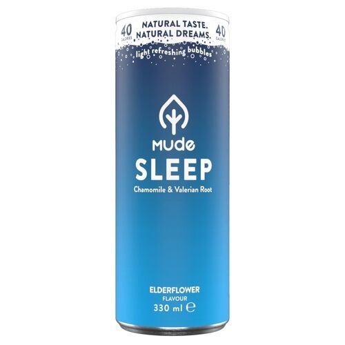 Mude Sleep (Mood Drink) Sparkling Natural Beverage with Elderflower 4 x 330ml