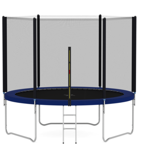 Trampoline 8FT with Enclosure Spring Cover & Ladder