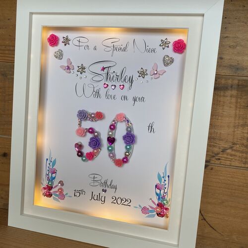 bespoke birthday frame