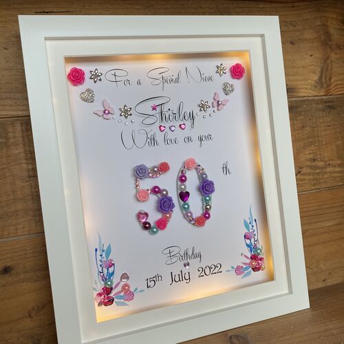 bespoke birthday frame