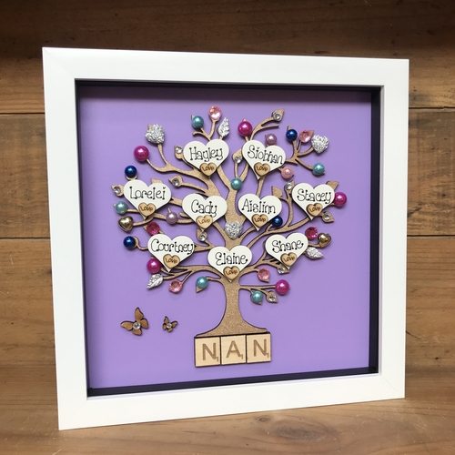 “Children and Grandchildren“ family tree frame