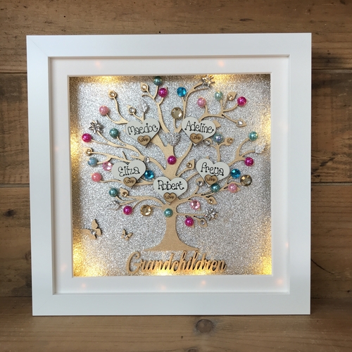 “Children and Grandchildren“ family tree frame