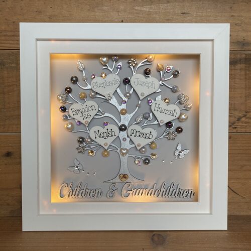 “Children and Grandchildren“ family tree frame