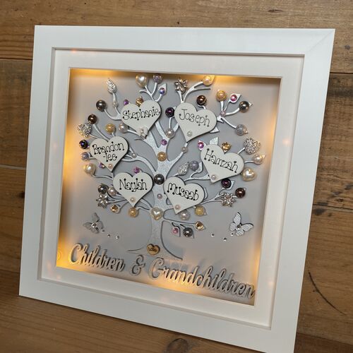 “Children and Grandchildren“ family tree frame