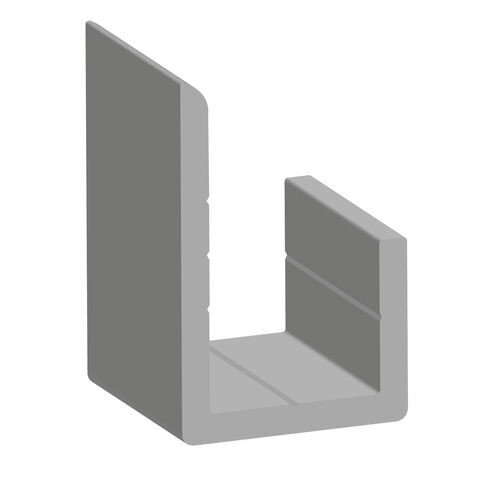 Aluminium 13mm J Channels- 27mm x 17.5mm x 13.5mm- Length 3600mm