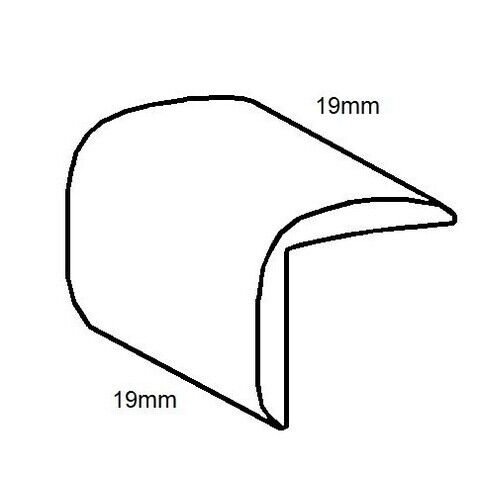 Aluminium Equal Angle (Coping)- 19mm x 19mm x 1.59mm- Length 4000mm
