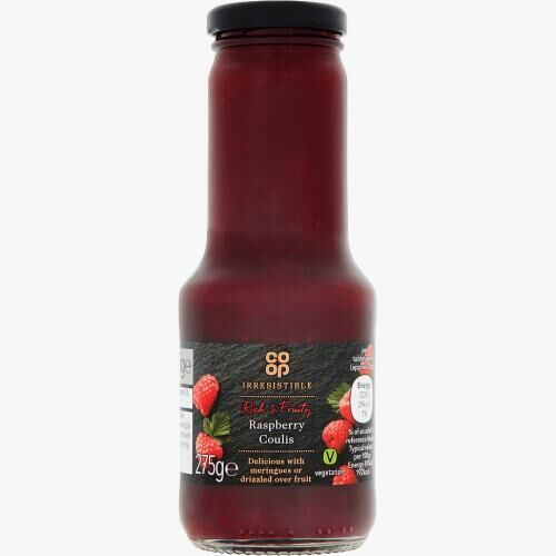 CoOp Irresistible Raspberry Coulis 275g