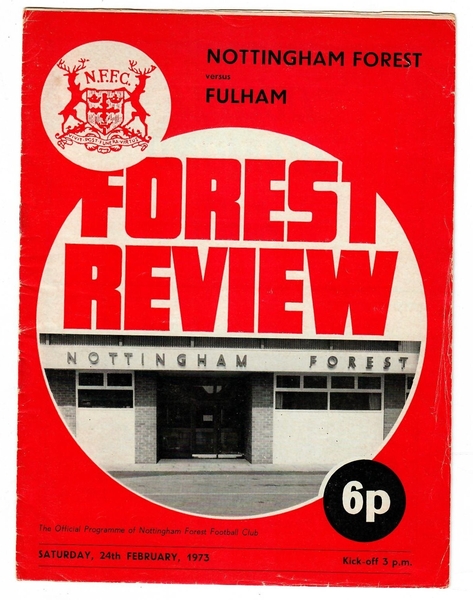 Seventies football programmes at Bob's Football Programmes