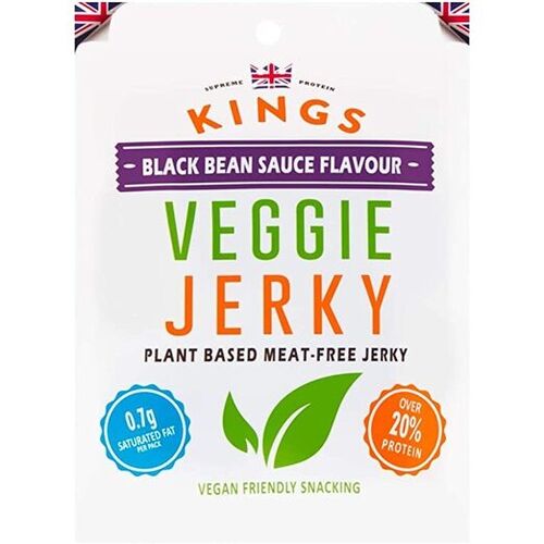 Kings Black Bean Sauce Flavour Vegan Veggie Jerky 65g