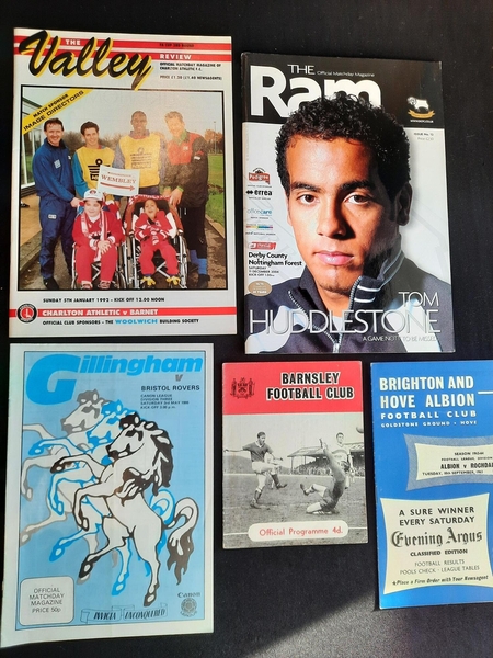 70s 80s 90s 00s 10s 20s football programmes