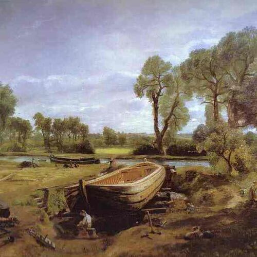 Boat-Building near Flatford Mill