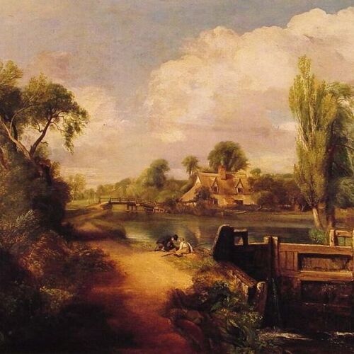 Landscape with Boys Fishing