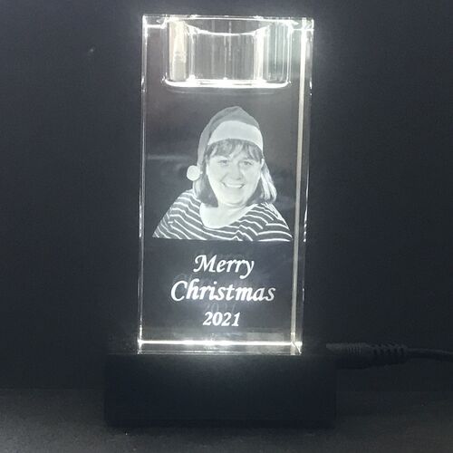 Large Candle Holder Crystal portrait