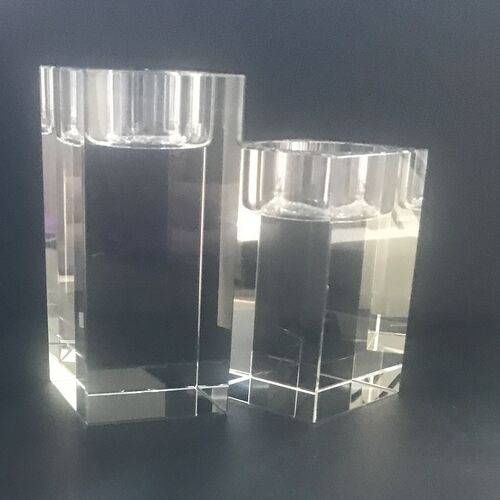 Small Candle Holder Crystal portrait