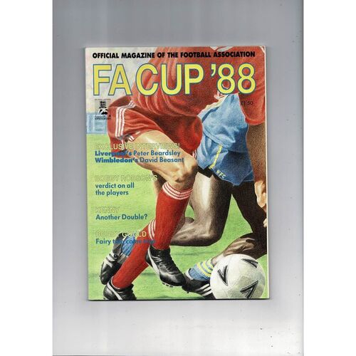 1988 Liverpool v Wimbledon FA Cup Final Football Magazine