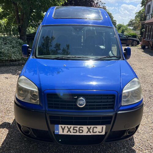 2006 (56)reg Fiat Doblo 1248cc Diesel Micro Camper Van 2 Berth Blue
