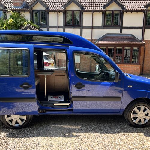 2006 (56)reg Fiat Doblo 1248cc Diesel Micro Camper Van 2 Berth Blue