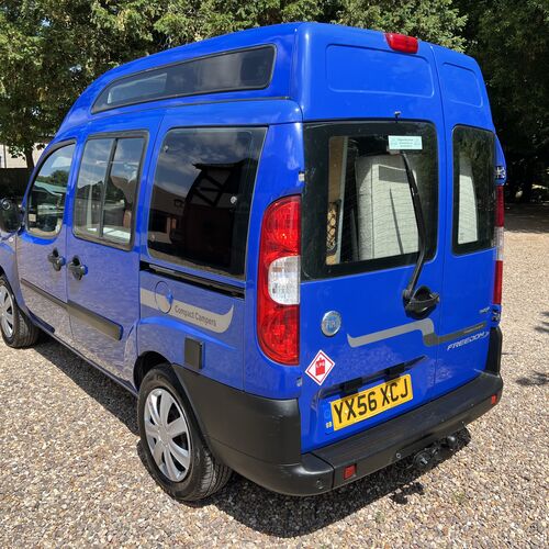2006 (56)reg Fiat Doblo 1248cc Diesel Micro Camper Van 2 Berth Blue