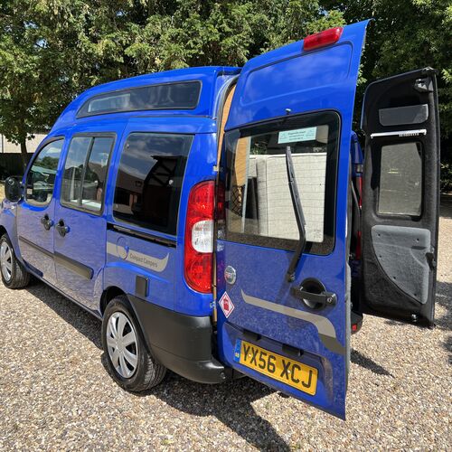 2006 (56)reg Fiat Doblo 1248cc Diesel Micro Camper Van 2 Berth Blue